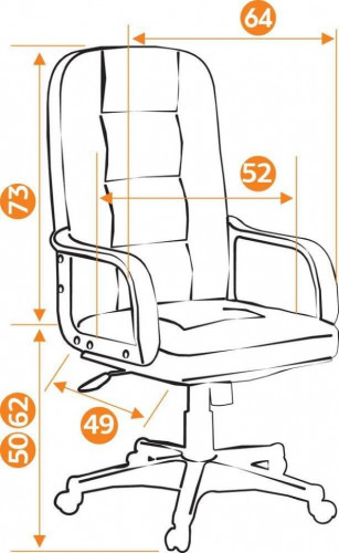 Кресло DEVON, кож/зам, черный/черный перфорированный, 36-6/36-6/06