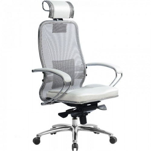 Кресло Метта Samurai SL-2.04 MPES белый, сетчатая ткань