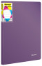 Папка с 10 прозр.вклад. Silwerhof Perlen 292911-73 A4 0.6мм карман сиреневый металлик