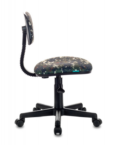 Кресло детское Бюрократ CH-201NX зеленый милитари Military крестов. пластик