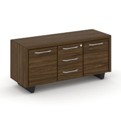 Corner Греденция большая COR.GRB Орех лоренцо/Графит/Графит металл 1296*450*600