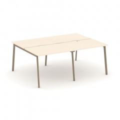 Estetica Рабочая станция на 4 места ES.D.RS-4.1-VP Сатин/Латте металл 1960*1500*750