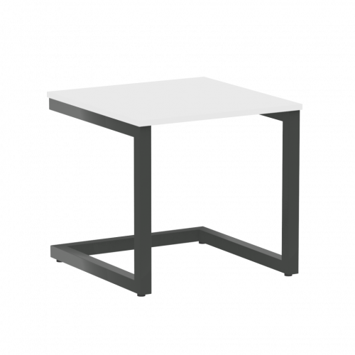Home Office Стол журнальный VR.SP-2-58.G Белый/Антрацит металл 580*600*550
