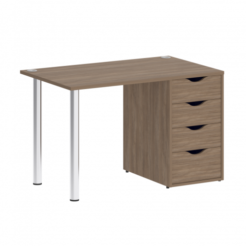 Home Office Стол письменный VR.SP-3-118.4 Дуб аризона/Хром опоры 1180*720*750