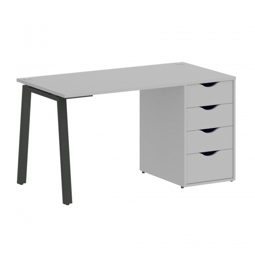 Home Office Стол письменный VR.SP-3-138.4.A Серый/Антрацит металл 1380*720*750
