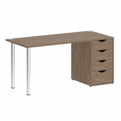 Home Office Стол письменный VR.SP-3-158.4 Дуб аризона/Хром опоры 1580*720*750