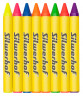 Восковые мелки Silwerhof Neon Монстрики 8цв. дл.100ммд.10мм картон.кор.