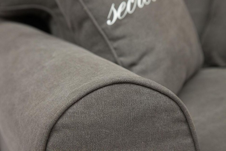 Диван Secret De Maison Butterfly (mod.5220-60), дерево береза, ткань: хлопок, 213х95х88см, серый / AJ808-12