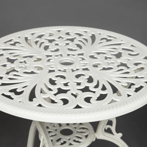 Комплект Secret De Maison Romance (стол +2 стула + 2 подушки), алюминиевый сплав, D60/H67, 53х41х89см, butter white