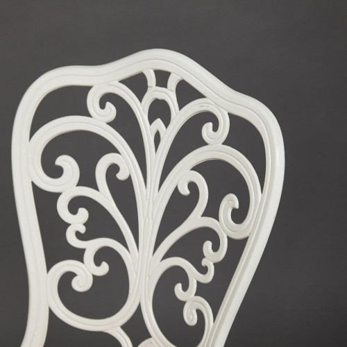 Комплект Secret De Maison Romance (стол +2 стула + 2 подушки), алюминиевый сплав, D60/H67, 53х41х89см, butter white