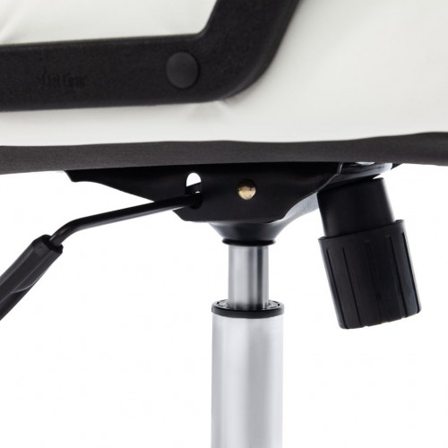 Кресло BOSS (хром), кож/зам, белый, 36-01/36-01/06