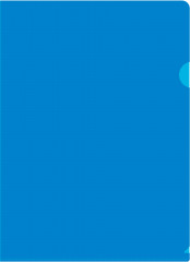 Папка-уголок Бюрократ -EE310/1BLU A4 пластик 0.15мм синий