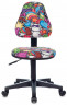 Кресло детское Бюрократ KD-4 мультиколор маскарад крестов. пластик