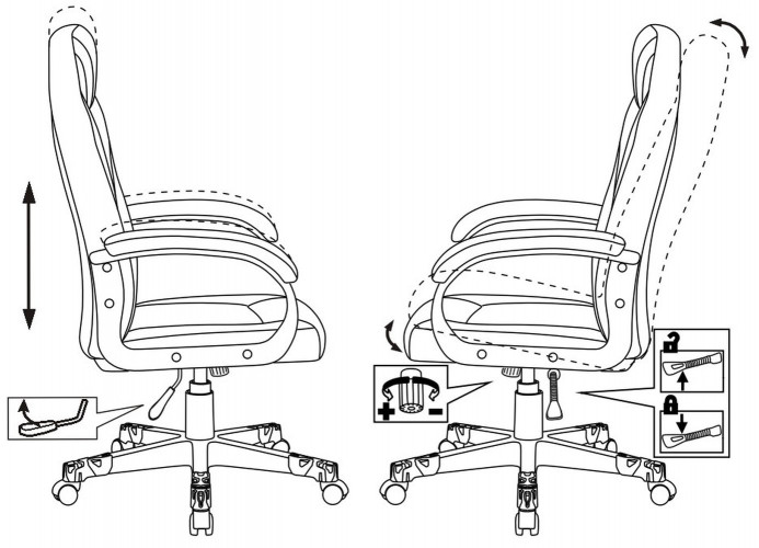 Кресло игровое Zombie GAME 17 черный/синий эко.кожа/ткань крестов. пластик