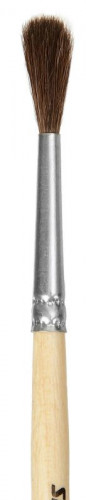 Кисть Silwerhof 981134 худож. пони круг. №3 дерев.лакир.ручка