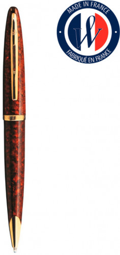 Ручка шариков. Waterman Carene 21104 (CWS0700940) Amber GT M син. черн. подар.кор.