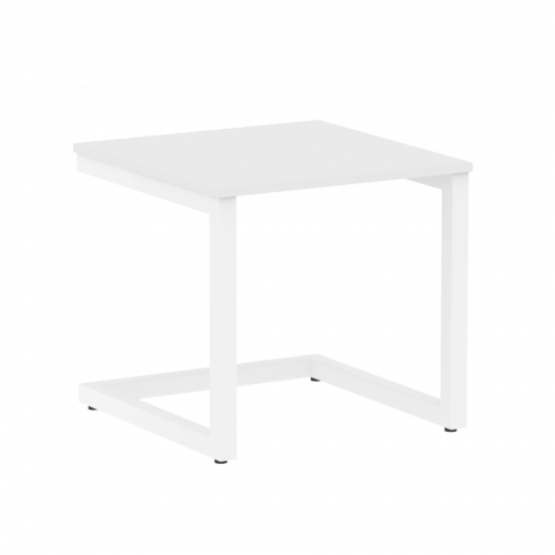 Home Office Стол журнальный VR.SP-2-58.G Белый/Белый металл 580*600*550