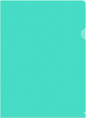 Папка-уголок Бюрократ Pastel -EPAST/GRN A4 пластик 0.18мм мятный