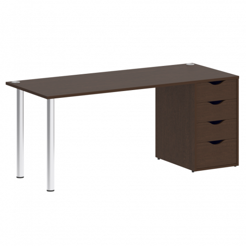 Home Office Стол письменный VR.SP-3-178.4 Венге/Хром опоры 1780*720*750