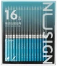 Карандаш ч/г Deli NS732 Nusign 2H*1, HB*2, 2B*3, 4B*3, 6B*2, 8B*2, 10B*1, 12B*1, 14B*1 коробка (16шт) 16 карандашей
