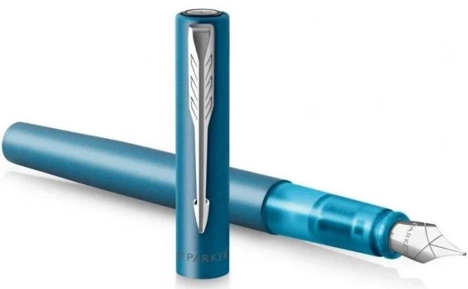 Ручка перьев. Parker Vector XL F21 (CW2159746) Teal CT M сталь нержавеющая подар.кор.