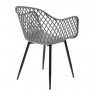 Кресло DIEGO (mod. 8003), металл/пластик, 55х60х82,5 см, серый/черный