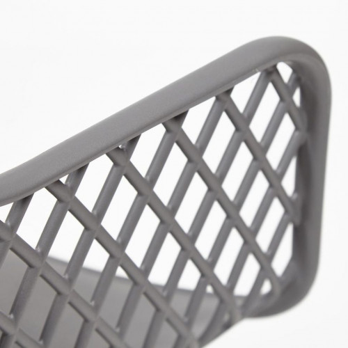 Кресло DIEGO (mod. 8003), металл/пластик, 55х60х82,5 см, серый/черный