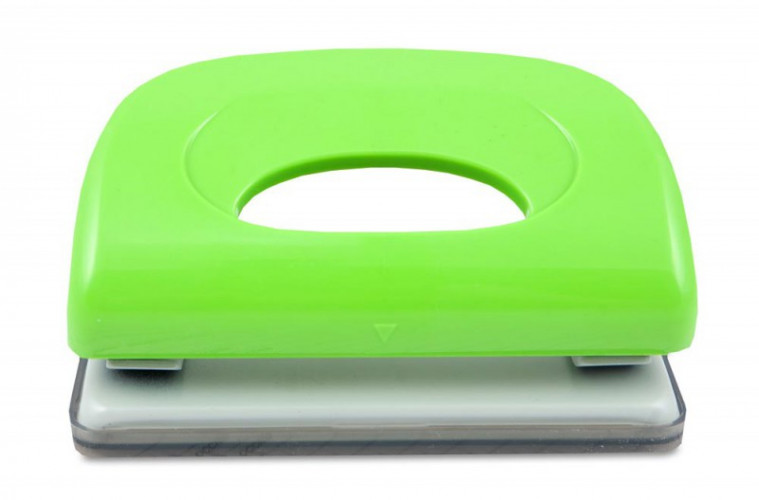 Дырокол Kw-Trio Dolphin 091X9 макс.:10лист. пластик ассорти отв.:2 с линейкой