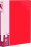 Папка с 80 прозр.вклад. Бюрократ -BPV80RED A4 пластик 0.8мм торц.карм с бум. встав красный