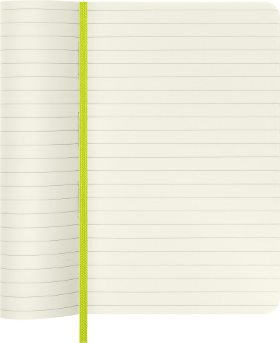 Блокнот Moleskine CLASSIC SOFT QP611C2 Pocket 90x140мм 192стр. линейка мягкая обложка лайм