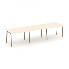 Estetica Стол переговорный ES.PRG-3.2-P Сатин/Латте металл 3540*980*750