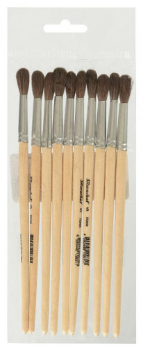 Кисть Silwerhof 981136 худож. пони круг. №5 дерев.лакир.ручка