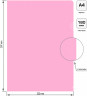 Папка-уголок Бюрократ Pastel -EPAST/PINK A4 пластик 0.18мм розовый