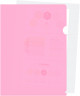 Папка-уголок Бюрократ Pastel -EPAST/PINK A4 пластик 0.18мм розовый