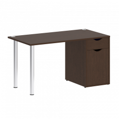 Home Office Стол письменный VR.SP-3-138.1 Венге/Хром опоры 1380*720*750