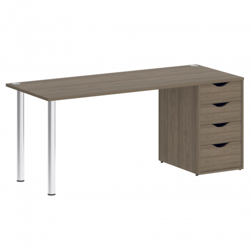 Home Office Стол письменный VR.SP-3-178.4 Вяз/Хром опоры 1780*720*750