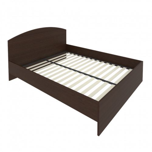 Light Кровать с ортопедическим основанием и изголовьем С-КИ-160 Венге 1650*2050*900