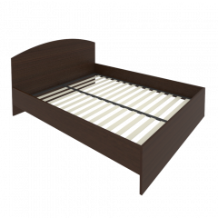 Light Кровать с ортопедическим основанием и изголовьем С-КИ-160 Венге 1650*2050*900