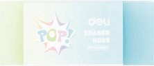 Ластик Deli EH00900 POP 60x20x10мм ассорти индивидуальная картонная упаковка