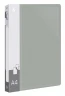 Папка на 4-х кольцах Бюрократ -0818/4RGREY A4 пластик 0.7мм кор.18мм внутр. с вставкой серый