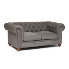 Диван Secret De Maison Chesterfield (mod. 5137-40), дерево береза, ткань: хлопок, 183х99х77см, cерый / AJ808-12