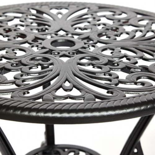 Комплект Secret De Maison Romance (стол +2 стула), алюминиевый сплав, D60/H67, 53х41х89см, черный