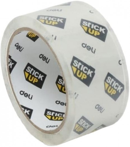 Клейкая лента упаковочная Deli EA321 супер прозрачная шир.48мм дл.91.5м (упак.:6шт)