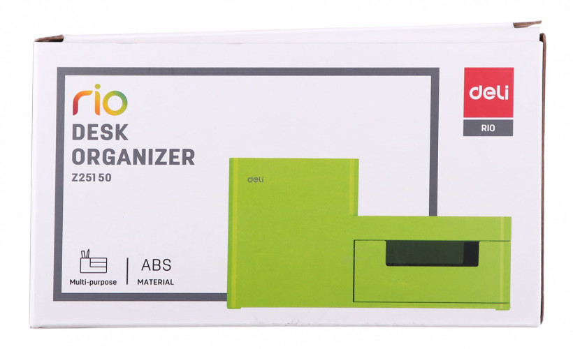 Органайзер настольный Deli EZ25150 Rio 175x90x92мм зеленый пластик