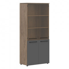Шкаф комбинированный MHC 85.2 Антрацит/Кария Пальмира 854х423х1956 MORRIS TREND
