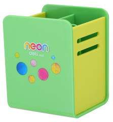 Подставка Deli EH85104 Neon для письменных принадлежностей 80x85x105мм ассорти пластик