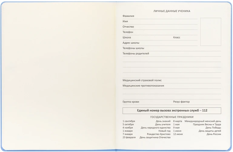 Дневник школьный Deli CN150-YELL желтый 48л. универсальный обл.тверд. мел.карт.