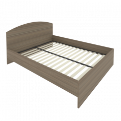 Light Кровать с ортопедическим основанием и изголовьем С-КИ-160 Вяз 1650*2050*900