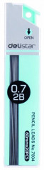 Грифель Deli E7004 0.7мм 2B туба