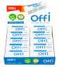 Ластик Deli EH03110 Offi 60x24x12мм ПВХ белый индивидуальная картонная упаковка